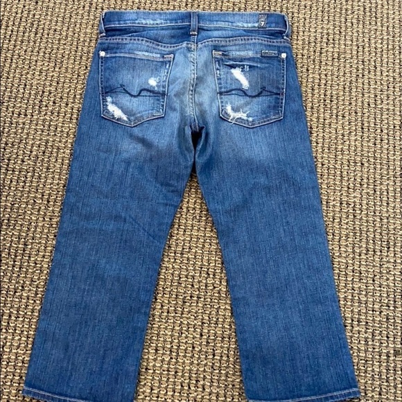 7 FAM Josefina Skinny Cropped Boyfriend Jeans 24 - Picture 6 of 9